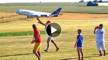 BOEING 747 GIANT EDF ELECTRIC DIY RC SUPER LIGHTWEIGHT PASSENGER JET AIRLINER FLIGHT DEMO