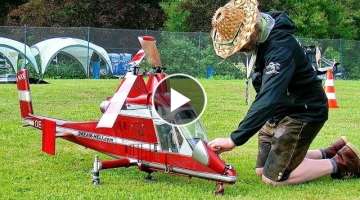 STUNNING AMAZING HUGE RC K-MAX 1200 COAXIAL SCALE MODEL TURBINE HELICOPTER FLIGHT DEMONSTRATION