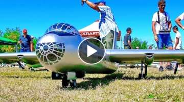 STUNNING !!! HUGE !! CONVAIR B-36 LONG-RANGE BOMBER / RC SCALE MODEL ELECTRIC AIRCRAFT / FLIGHT D...