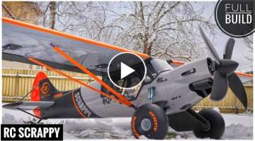 RC Airplane SCRAPPY FULL BUILD, from scratch to the end. 3D printed rc plane, eSUN LW filament, D...