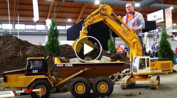 Big RC Excavator Liebherr 954 and Bulldozer in ACTION Special RC Truck Wood Loader Volvo FH16 750