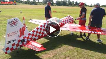 Huge 55% scale radio controlled Yak-54 Aeroplane | Steve Carr | Popham Model Show 2023