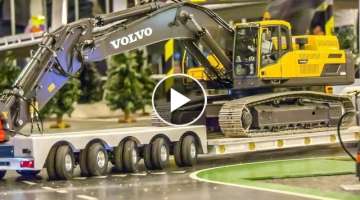 RC Truck HEAVY TRANSPORT of an EXCAVATOR!