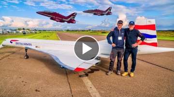 Giant 149 kg RC Concorde | Largest RC Plane of the World in Formation Flight with two BAE Hawks