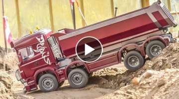 RC Truck Rescue! AWESOME Trucks and Machines in Action!