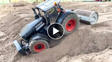 RC TRACTOR GETS STUCK, RC TRACTORS AND FARMING EQUIPMENT!
