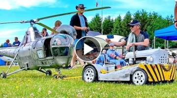 STUNNING !! RC SIKORSKY HO3S-1G SCALE MODEL HELICOPLER WITH COMBUSTION ENGINE / FLIGHT DEMONSTRAT...
