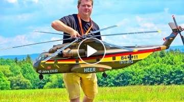 HUGE SCALE SIKORSKY CH-53 RC HELICOPTER FLIGHT DEMONSTRATION