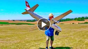 SAAB-2000 FASCINATING RC ELECTRIC SCALE MODEL AIRLINER / FLIGHT DEMONSTRATION !!!