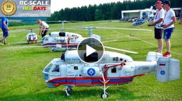 Parallelflug mit 2 wunderschönen Heliclassics RC Kamov Ka 32 full scale RC Helikoptern mit Turbi...