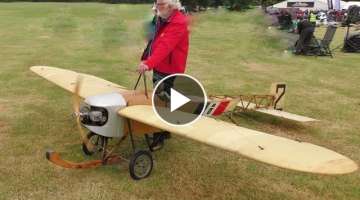VICKERS BLERIOT 22 RC MONOPLANE - 140cc 3W FLAT TWIN PETROL ENGINE - DAVE AT WESTON PARK - 2022