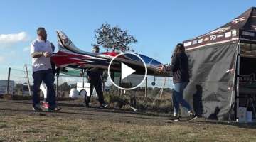 Giant RC Jets AvantiS XL turbine Model Airplane Red Devils Jet Team Italy