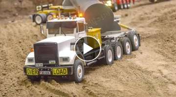 AWESOME RC Tractors! Buses! Trucks! Heavy Machines! Heavy load!