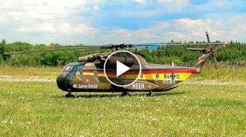 SIKORSKY CH-53 BUNDESWEHR / RC ELECTRIC SCALE MODEL HELICOPTER / FLIGHT DEMONSTRATION