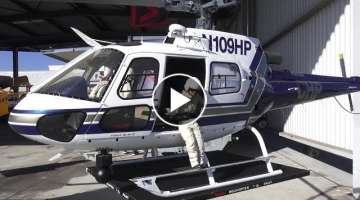 AMAZING DETAILED RC SCALE ECUREUIL AS350 POLICE MODEL VARIO HELICOPTER N109HP