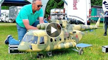 STUNNING AND GIGANTIC !!! RC SCALE MIL-Mi 17 / TURBINE MODEL HELICOPTER / FLIGHT DEMONSTRATION