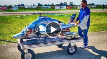 HIGH SPEED AIRBUS X3 EUROCOPTER! 35KG RC TURBINE HYBRID HELICOPTER | JET POWER 2018