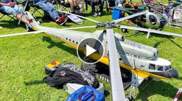 WORLD´S LARGEST RC SCALE MODEL HELICOPTER EVENT IN BELGIUM IN MAY 2023 / LARGE WALK AROUND !!!